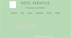 Desktop Screenshot of hoteladriaticoravenna.it